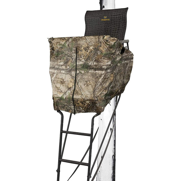 thumbnail image 2 of Hawk 2-Man Ladder Tree Stand Blind – Realtree Camo Hunting Blind For Denali & Sasquatch Ladder Stands (Blind Only) 2 of 11