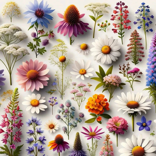 botanical swag wild flowerＡ 1 Lb. Annual & Perennial Wildflower Mix - Premium Seed Blend