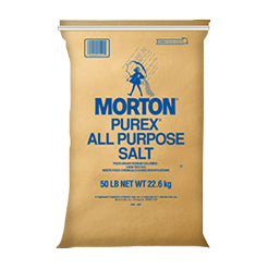 Morton Purex White Salt Bags - 50.0 lbs