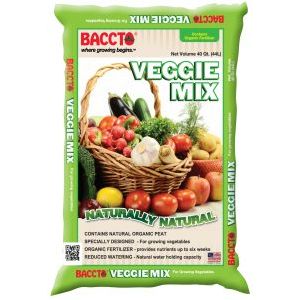 vegetable potting mix BACCTO 1840 Veggie Mix, 40 qt Bag
