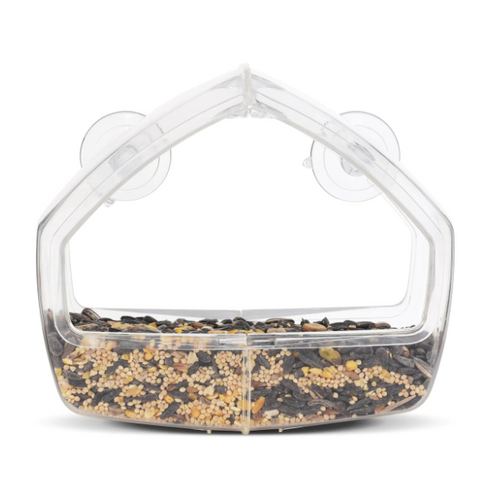 Large Clear Plastic Window Bird Feeder
