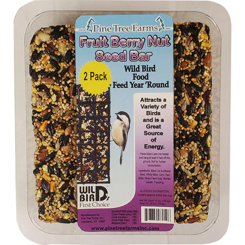 14oz Pine Tree Farms Fruit, Berry, & Nut Seed Bars - 2 Bars