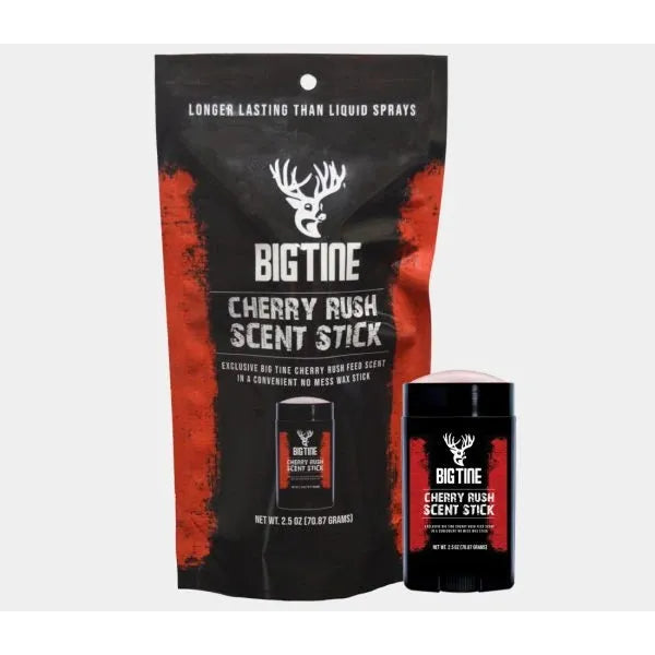 Big Tine Cherry Rush Wax Scent Stick Aroma Attractant - Deer Hunting Scent Stick