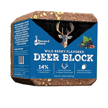 30Lbs Record Rack Wildberry Block Nutritional Supplement Deer Attractant