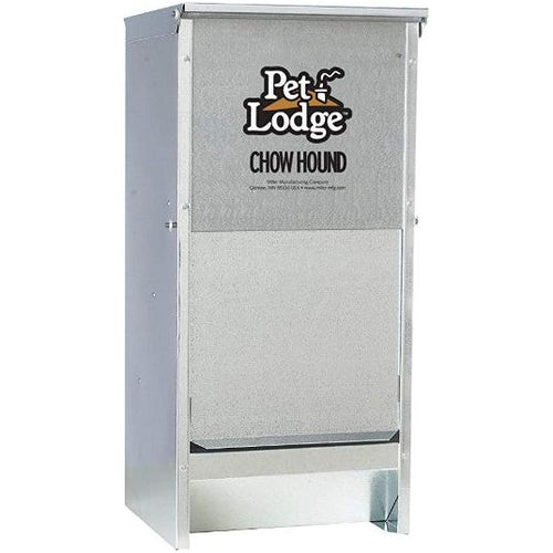 12 Lbs. Galvanized Automatic Dog Food Dispenser