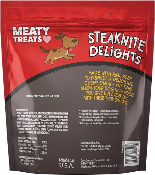 25oz Steaknite Delites - Gourmet Meaty Treats for Dogs