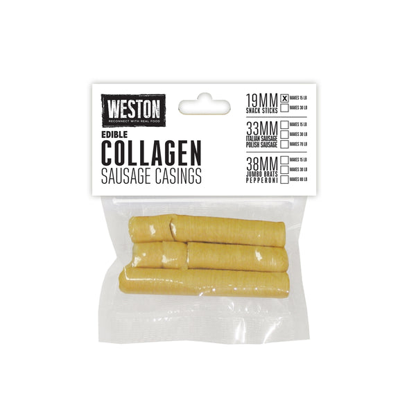 19mm Edible Collagen Sausage Casing (Makes 15lbs)