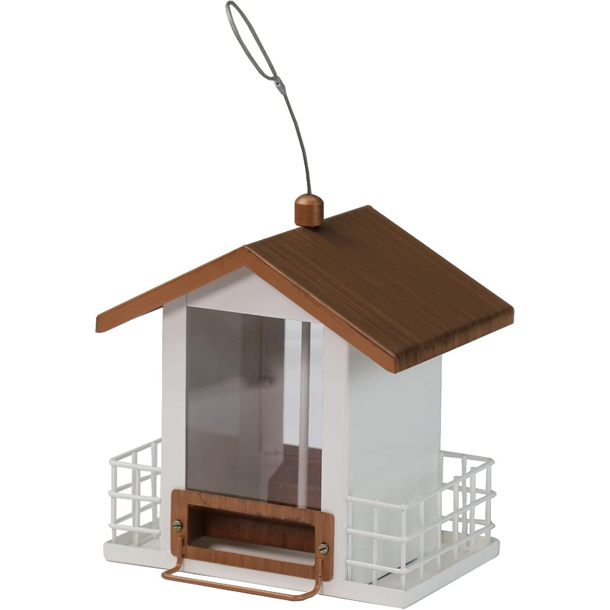 Double Suet Hopper Bird Feeder for Suet Cakes, Seed Cakes, and Bird Seed