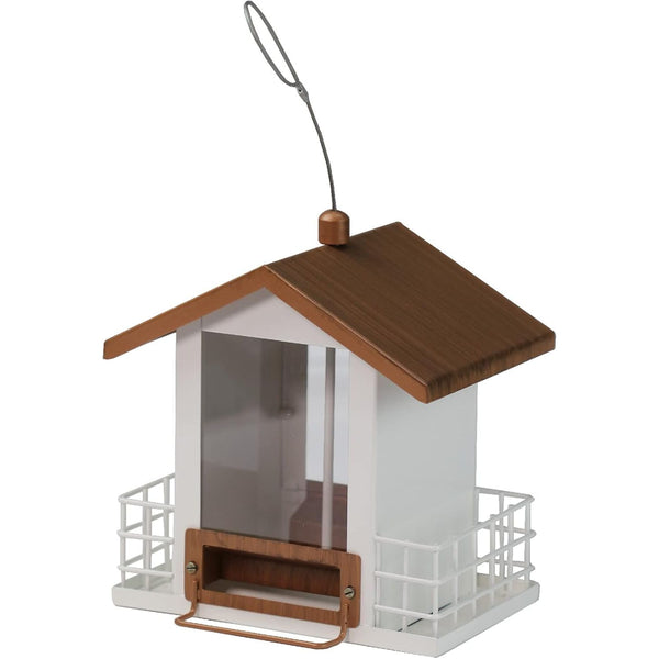 Double Suet Hopper Bird Feeder for Suet Cakes, Seed Cakes, and Bird Seed