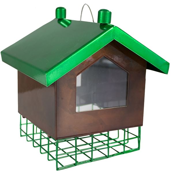 Flipside Metal 5-Cake Suet Cage Durable Bird Feeder