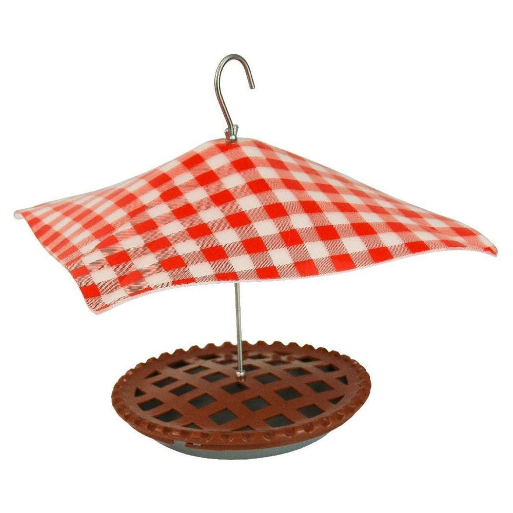 Pie in the Sky Platform Bird Feeder with Picnic Blanket Baffle