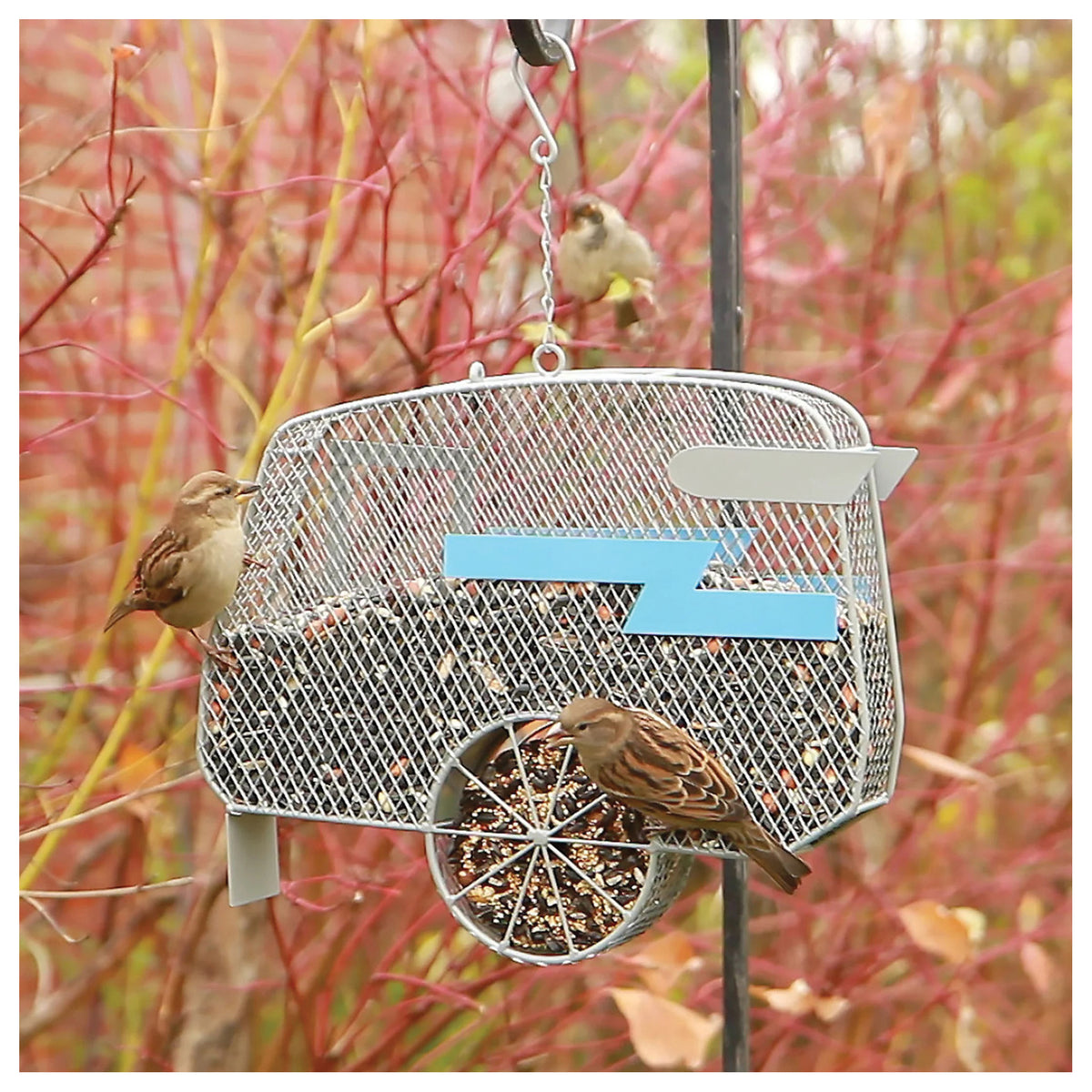 Camper StackMs Bird Feeder for StackMs Seed Cakes, Peanuts and Sunflower Seeds