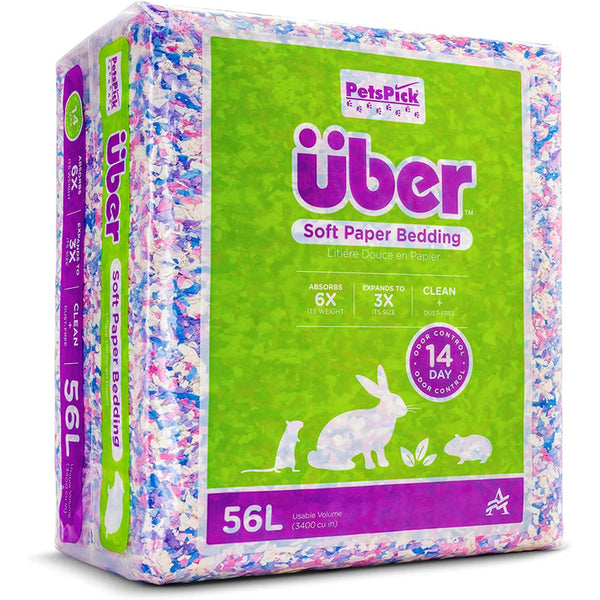 Pets Pick Uber Soft Paper Confetti Small Animal Bedding 56L