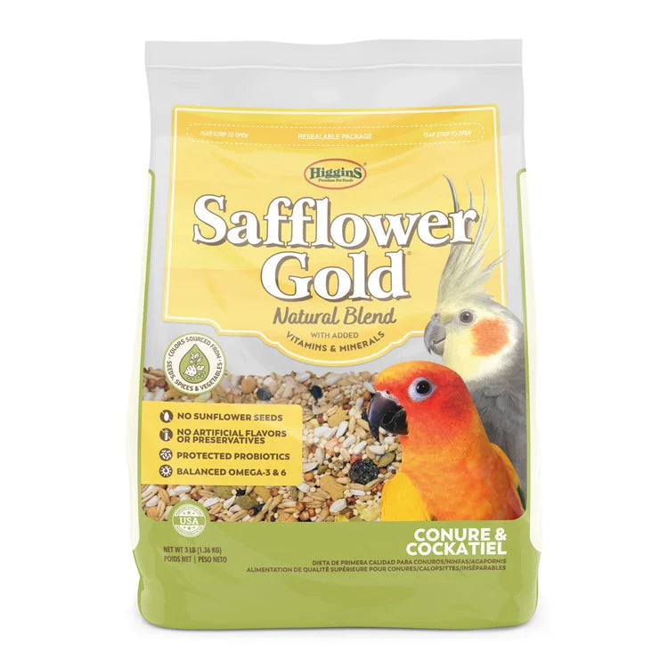 Higgins Safflower Gold Conure & Cockatiel Small Hook