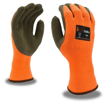 Cordova ION-Chill Thermal Hi-Vis Orange Latex Gloves - Extra Large