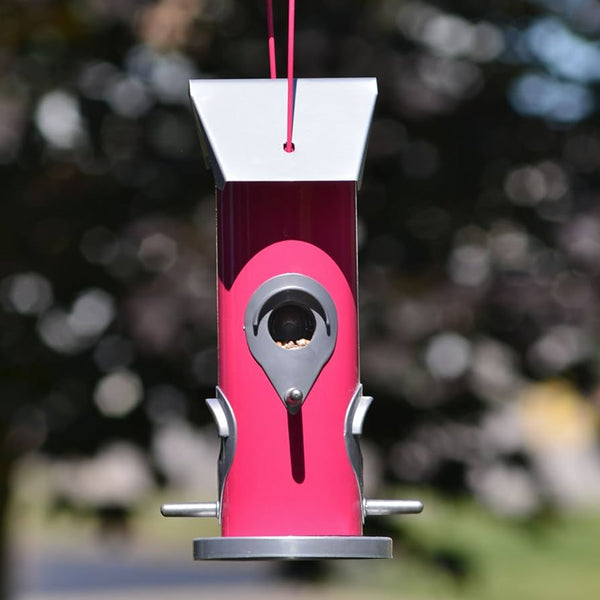Heath Cotton Candy Bird Feeder – Pink - Whimsical Hanging Bird Feeder for Backyard Birdwatching - Eye-Catching Design