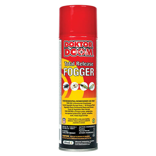 Doktor Doom Aerosol Fogger - Kills fungus gnats, spider mites, aphids, whiteflies, scale, mealybugs, and thrips
