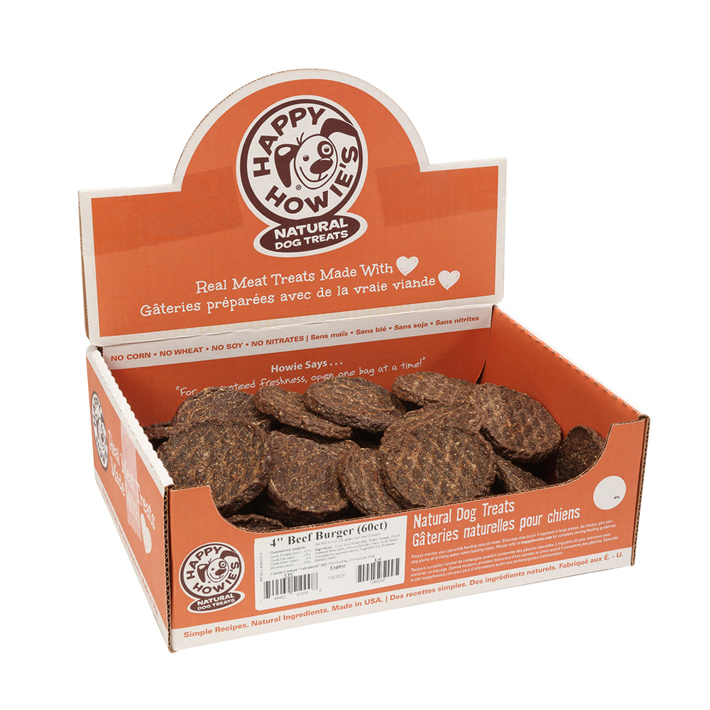Happy Howie's 4" Beef Burgers - Bulk 60ct.