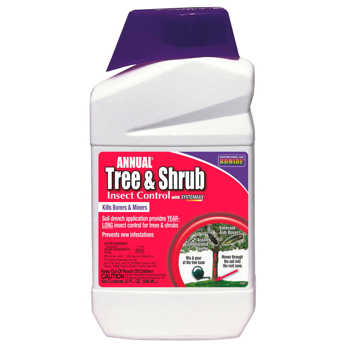 1 Qt. Tree & Shrub Annual Insect Protection Concentrate