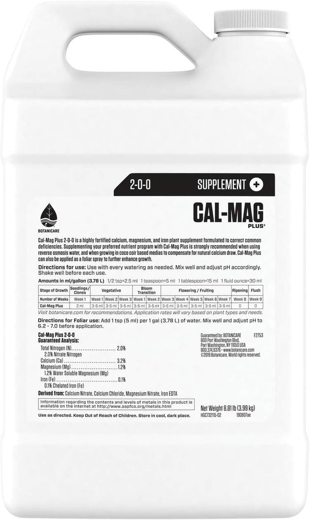 1 Gallon Cal-Mag Plant Supplement – Standish Milling Company