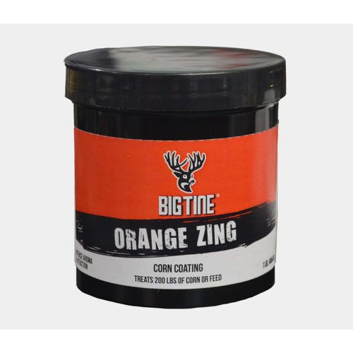 1lb Big Tine Orange Zing Corn Coating - Deer Attractant for Enhanced Wildlife Feeding