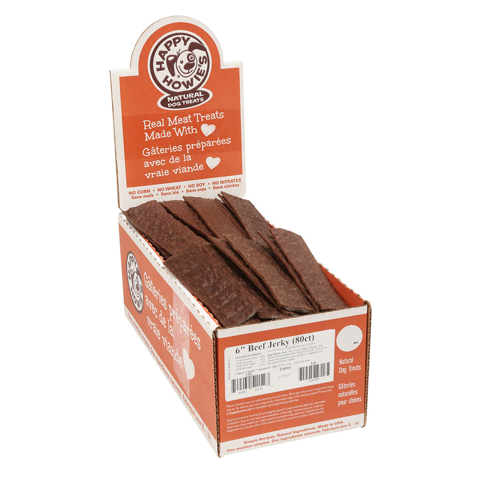 Happy Howie's 6" Beef Jerky - Bulk 80ct.