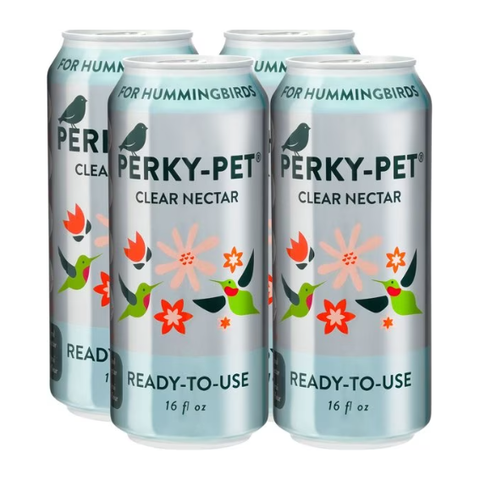 16oz Perky Pet Hummingbird Ready-to-Use Can Nectar - 4 Pack Bundle