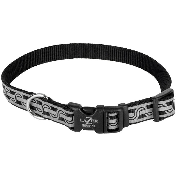 Coastal Pet Lazer Brites Black Reflective Dog Collar - Extra Small