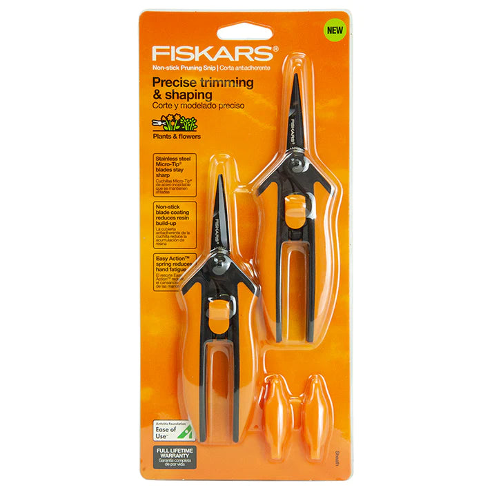 Fiskars Micro Tip Non-Stick Pruning Snips (2 pack) – Standish Milling ...