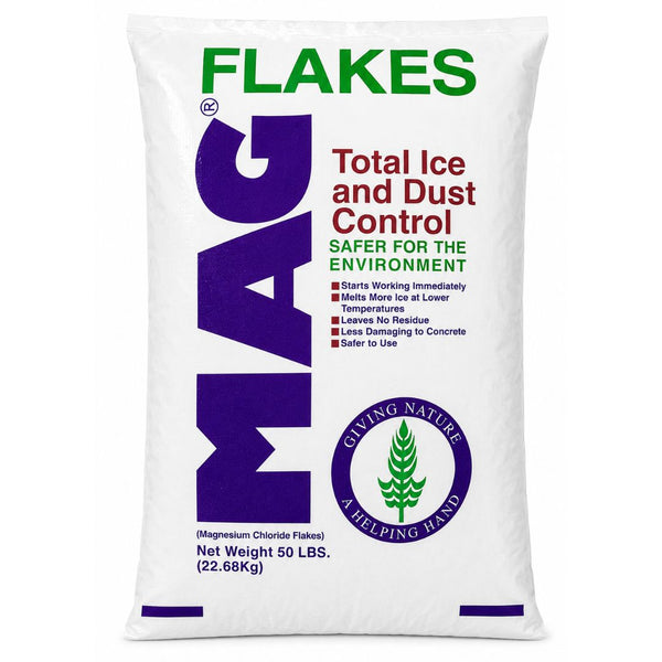 50# Magnesium Chloride Flakes  - Premium Ice Melter for Driveways and Walkways