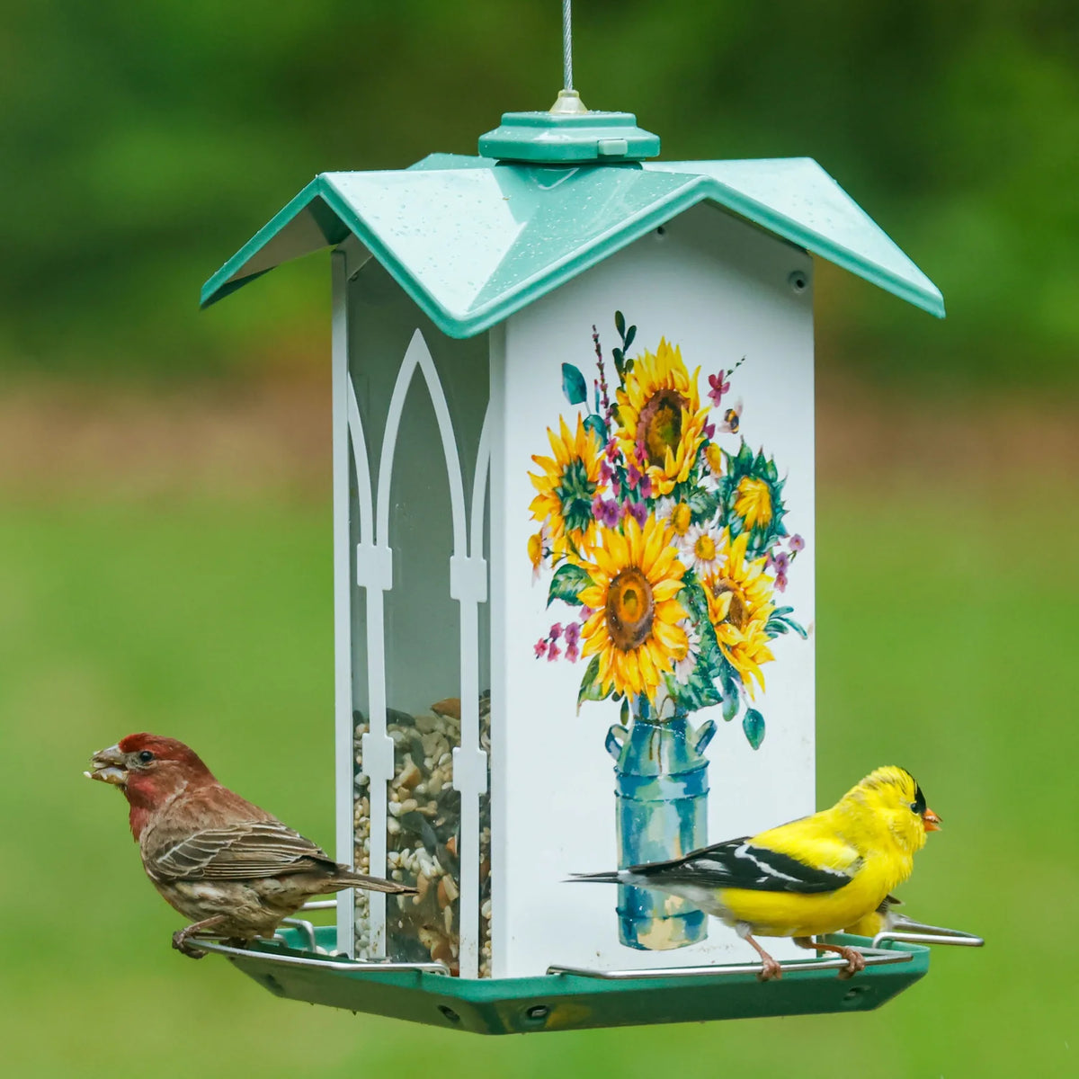 1.5 Qt. Nature's Way Country Cottage Metal Gazebo Bird Feeder