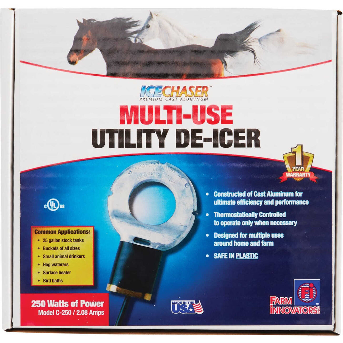UTILITY DE-ICER SUBMERGIBLE  250WATT
