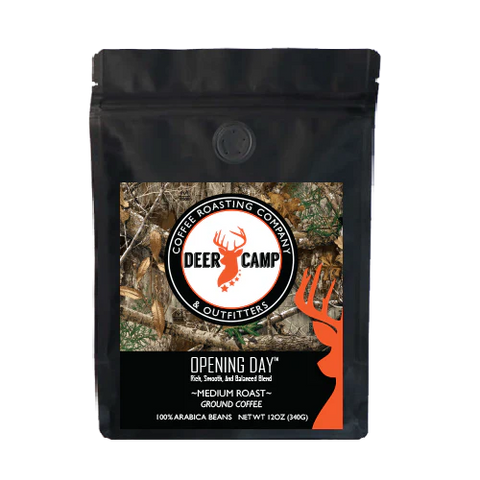 12oz Deer Camp Coffee Grounds - Opening Day Medium Roast