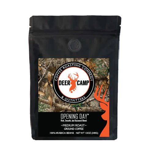 12oz Deer Camp Coffee Grounds - Opening Day Medium Roast
