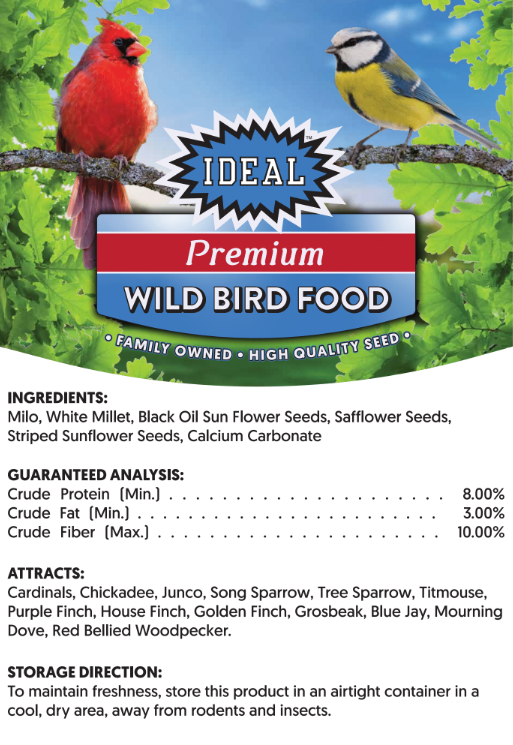 planting wild bird seed IDEAL Premium Wild Bird Seed