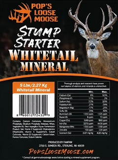 5lb Pops Loose Moose Whitetail Deer Mineral Stump Starter