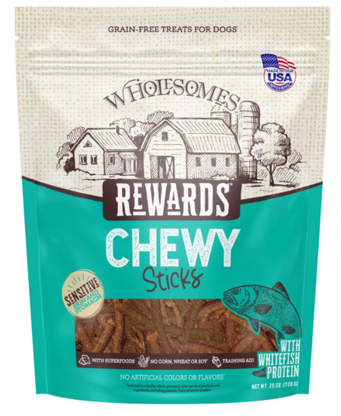 25oz Wholesomes Rewards Chewy Whitefish Bites