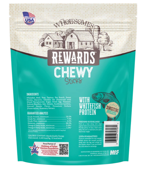 25oz Wholesomes Rewards Chewy Whitefish Bites