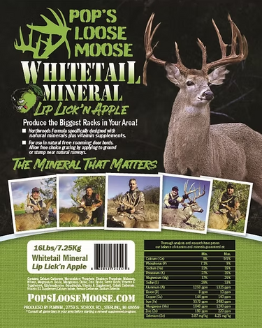16 lbs Pop's Loose Moose Whitetail Mineral Deer Attractant