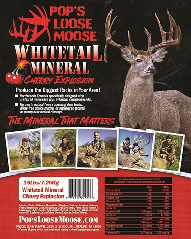16 lbs Pop's Loose Moose Whitetail Mineral Deer Attractant
