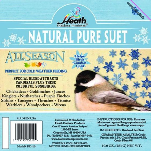10oz. Natural Pure Suet High-Quality Suet Cakes for Wild Birds