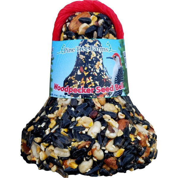 15oz Pine Tree Farms Woodpecker Seed Bell with Net
