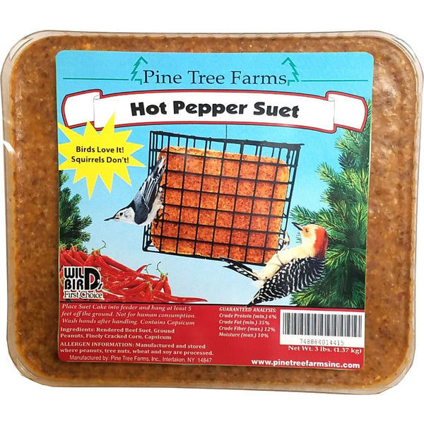 3 Lb. Hot Pepper Suet Cake Wild Bird Treat