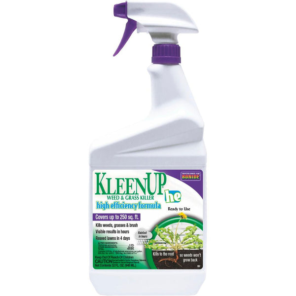 1 Qt. Bonide Kleen-Up HE - Weed & Grass Killer High Efficiency Formula - Ready to Use Spray