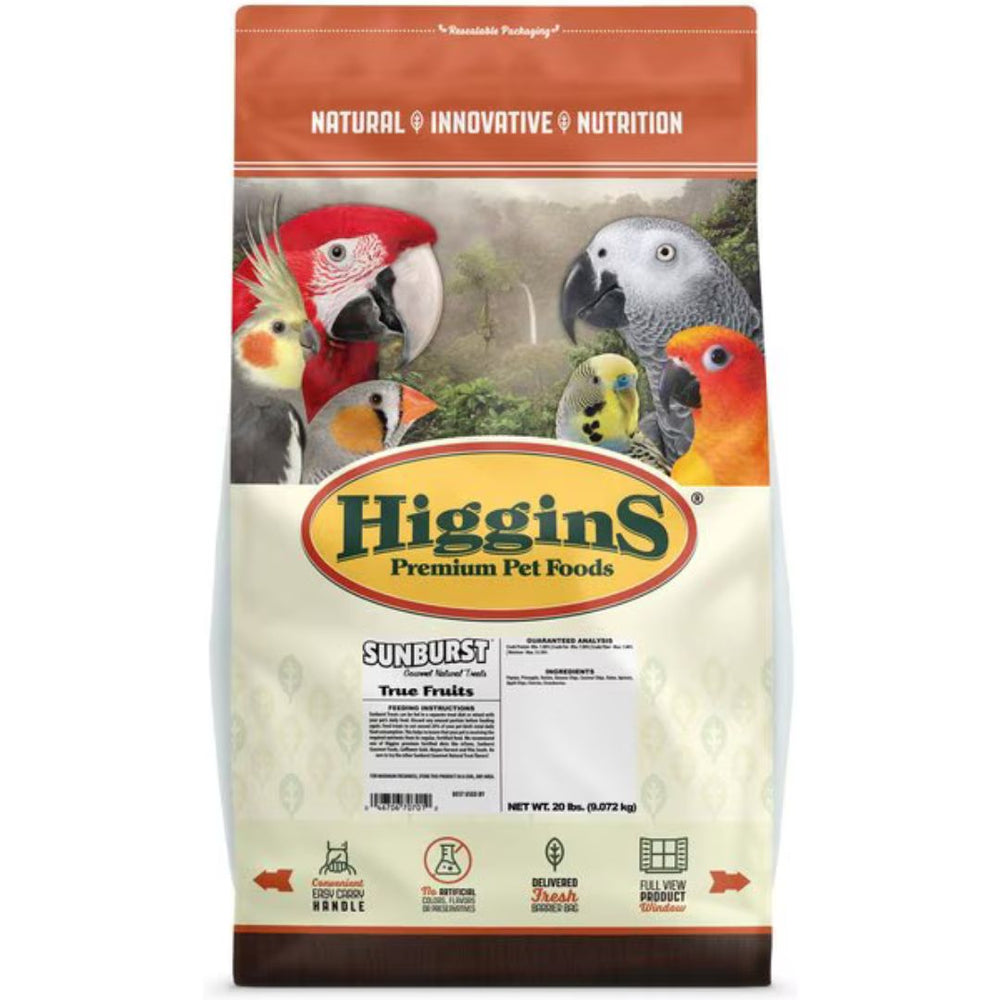 20Lb Higgins True Fruits Bird Food
