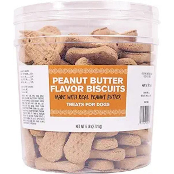 6lbs Pet Life Peanut Butter Barrel - Healthy and Delicious Treat for Dogs