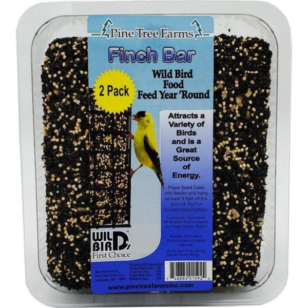 15oz Pine Tree Farms Finch Seed Bars - 2 Bars