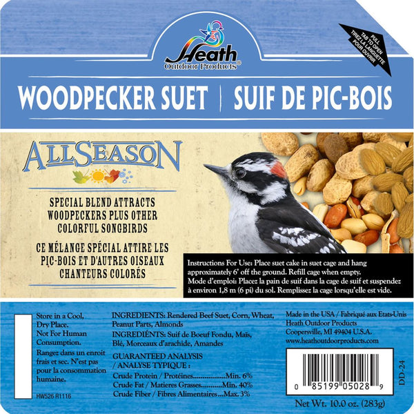 10oz Heath Woodpecker Suet