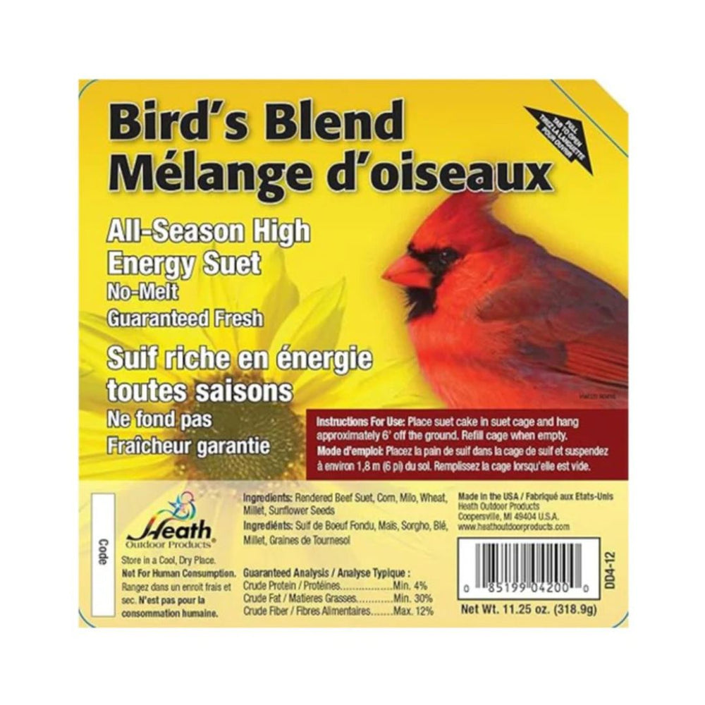 11oz Bird's Blend High Energy Suet Cake
