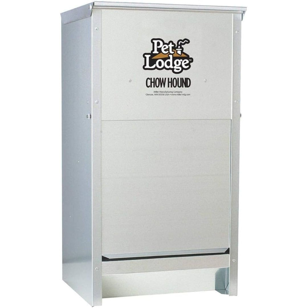 50 Lbs. Galvanized Chow Hound Dog Feeder
